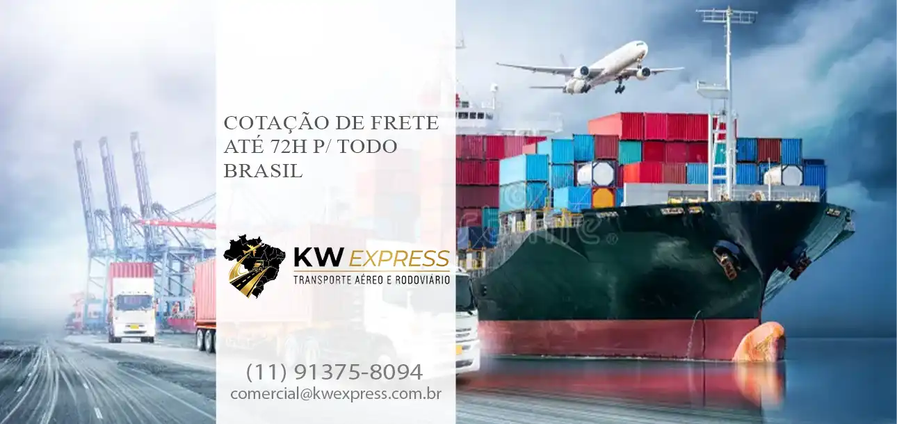 Cotação de Frete até 72h para Todo Brasil