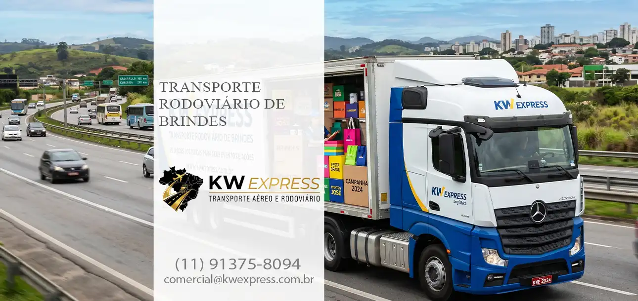 Transporte Rodoviário de Brindes